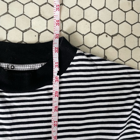 LAZY OAF Sally Dress Medium Black White Stripe Grunge Skater Streetwear Pockets - Picture 5 of 9